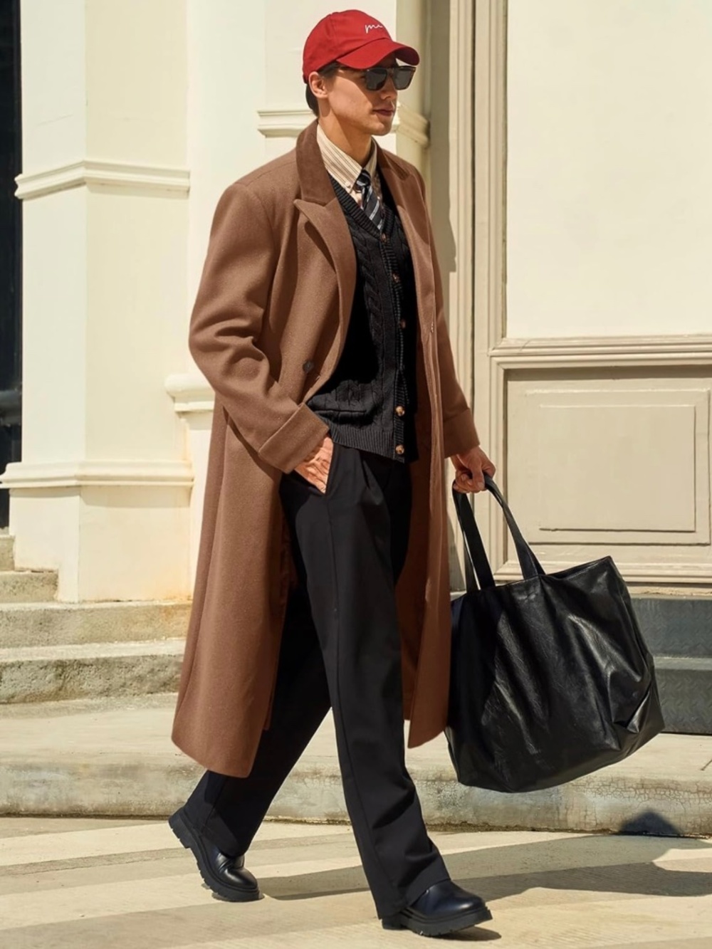 Suede Double Layer Trench
